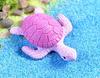 Micropaisaje de musgo, material de PVC, botella ecológica, decoración de pecera, tortuga de cuatro colores, vista al mar, decoración artesanal
