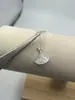 Edición V Seiko Dorada Versión Alta Collar de Falda Pequeña para Mujer Lleno de Diamantes Diamante Rosa Forma de Abanico Colgante de Oro Rosa de 18 Quilates Cadena para Clavícula