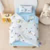 Juego de colcha de tres piezas para jardín de infantes, Juego especial de seis piezas para niños, Funda de colcha de algodón para la hora de la siesta, Ropa de cama para bebé, Temática de dibujos animados