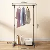 Estante para Secar Ropa de Pie para Dormitorio, Uso Doméstico, Balcón, Tendedero Plegable para Estudiantes de Residencia, Estante de Barra para Secar Ropa