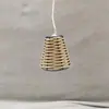 Pantalla Pequeña de Mimbre Sintético Cadena de Luces LED Solares de Colores para Exteriores Colgante de Mimbre Venta Caliente Transfronteriza Decoración de Jardín Festivo