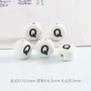 Amazon Xiyin Venda Quente 6x 10mm Contas Cerâmicas com Alfabeto Material para Fazer Pulseira DIY Infantil Conjunto de Contas