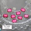 Atacado Livro Vermelho Pequeno Cor Longo Quadrado Octogonal Diamante Nail Art Enfeites Champanhe Azul Lago Profundo Forma Plana Diamante Decoração de Unhas