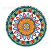 Posavasos Redondo de Cerámica Estilo Étnico Indio Transfronterizo Patrón de Mandala Individual Aislamiento para el Hogar Venta al Mayoreo de Fábrica