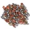 100 Peças/Saco Cor Metálica Galvanizada CCB Rombos Longos Angulares Multifacetados Contas Cilindricas Contas Espaçadoras para Pulseira DIY Pequenas Joias Atacado