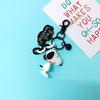 Chaveiro Cartoon Snoopy Charlie Pingente para Mochila Escolar Estudante Feminino Exquisito Fofo Criativo Casal Chaveiro de Carro