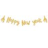 Banderas colgantes de la popular serie de Año Nuevo de Amazon, HappyNewYear, suministros para el diseño de lugares de celebración de Año Nuevo.