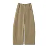 Pantalones de chándal rosas para mujer con dobladillo curvo, novedad primavera/otoño 2026, pantalones deportivos casuales de cintura alta, estilo holgado y relajado, pantalones versátiles de pierna ancha