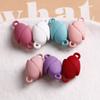 Nova cor sólida pintura magnética sucção fivela metal amor coração diy casal pingente pulseira feminino pingente material atacado