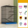 Gaiola de Esquilo de Três Camadas, Gaiola Especial para Chinchilas e Esquilos, Grande Gaiola Villa Elevada para Gerbils e Esquilos Voadores, Gaiola Pequena para Animais de Estimação