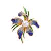 Novo Broche de Orquídea de Alta Qualidade Exquisito de Luxo Leve Flor de Peônia Pérola Corsage Design de Nicho Broche de Alfinete