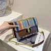 Bolso Pequeño de Cadena Retro para el Trabajo de Mujer 2026 Otoño Nuevo Versátil Ins de un Solo Hombro Cruzado Cuadrado Pequeño