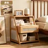 Mesita de noche multifuncional para uso doméstico en el dormitorio, mueble de almacenamiento de mesita de noche simple de pie, estante para espacios pequeños, mesa auxiliar, mueble de mesita de noche