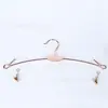 Colgador de ropa interior para mujer al por mayor tienda de ropa interior colgador de metal clip para ropa interior soporte para ropa chapado en oro