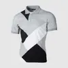 Camisa Polo Nueva de Manga Corta para Hombre Transfronteriza con Solapa Estampada en 3D y Transpirable, Moda Casual