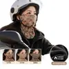 Mascarilla de Ciclismo de Felpa Floral Retro Otoño Invierno para Mujer, Protección Integrada para Cara y Cuello a Prueba de Viento, Cálida y Transpirable para Protección contra el Frío