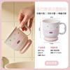 Taza de Enjuague Bucal Creativa de Aspecto Elevado, Taza de Cepillado para Pareja, Taza de Lavado, Linda para Dormitorio Estudiantil, Baño del Hogar, Cepillo de Dientes