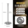 Fábrica de Origem de Foshan Colunas de Metal Personalizáveis com Cordas de Suspensão, Barreiras de Isolamento de Linha de 1,0m, Postes de Sinalização de Segurança