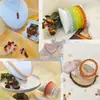 Set de 24 Rejillas de Cuentas Redondas de Vidrio de 8 mm, Cuentas Jelly, Cuentas Burst, Accesorios para Pulseras de Joyería Hecha a Mano DIY