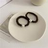 Diadema de Intestino Grueso Negra Perla de Alta Gama Banda de Goma para el Cabello Accesorios para el Cabello Sencilla Terciopelo Alta Elasticidad Diadema Cuerda para el Cabello Coreana Tocado