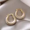 Pendientes de Metal Estilo Coreano Cao Shi con Pintura al Óleo y Brillo Fino para Mujer, Accesorios Diarios Elegantes Estilo Hada Joyería de Alta Gama Temu