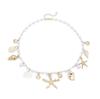 Bohemio Verano Playa Concha Collar Pulsera Mujer Perla Imitación Estrella de Mar Concha Joyería Joyería Europeo y Americano Transfronterizo