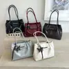 Bolso de axila de cuero suave de gran capacidad, color sólido, texturizado, para mujer, estilo vintage de principios de otoño, para ir al trabajo, de hombro, de alta gama