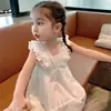 Vestido Camisola para Niña, Vestido Elegante de Gasa para Niños, Vestido de Princesa para Niña Pequeña, Vestido de Verano para Bebé Niña al por Mayor