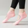 Calcetines de Yoga Antideslizantes, Calcetines Deportivos, Calcetines de Fitness Pilates, Calcetines Cortos de Verano Delgados de Silicona Antideslizante para Piso Interior
