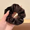 Scrunchie de Alto Padrão Estilo Coreano com Estampa de Leopardo para Mulheres 2026 Novo Elástico para Coque Acessório Elegante para Rabo de Cavalo