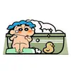 Alfombrilla de baño de Crayon Xiaoxin Dibujo Animado Linda Felpudo de Entrada Absorbente de Agua Secado Rápido Resistente a la Suciedad Felpudo de Entrada en stock
