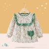 Abrigo babero para comer para niñas, delantal impermeable de pana gruesa para niños, ropa protectora antidesgaste de estilo occidental para otoño e invierno para niños