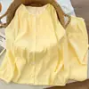 Pijama de Algodón Nube para Mujer, Primavera y Otoño, Lindo Dibujo Animado de Perro Salchicha con Lunares, Mangas Largas, Delgado, Casual, Conjunto para Casa