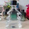 Garrafa de Vidro em Formato de Árvore de Natal, Ornamento Vaso para Flores Secas, Garrafa Difusora, Garrafa Difusora de Varetas sem Chama para Banheiro e Quarto, Garrafa de Vidro de Natal
