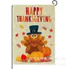Bandera de Lino de Doble Cara Popular Transfronteriza de Calabaza y Espantapájaros de Acción de Gracias Personalizada para Decoración de Patio Bandera de Jardín