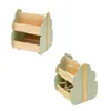 Estantería de Madera para Libros y Juguetes Infantiles, Móvil, Creativa, Estantería de Almacenamiento para Dormitorio del Hogar, Librero Pequeño Sencillo