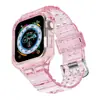 Para Apple Watch Apple Watch Strap iwatch1 ~ 9 Geração TPU One-piece Strap Passo Transparente