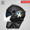 Nuevo estándar nacional certificación 3C casco de coche eléctrico para hombre y mujer universal para las cuatro estaciones otoño e invierno batería motocicleta medio casco casco de seguridad