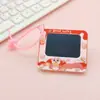 1611 # Llavero Colgante de Mini Pizarra LCD de Dibujo de Moda Exquisita Decoración para Bolsas y Equipaje Regalo Pequeño