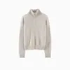 Novedades para Otoño/Invierno 26: Suéter 100% lana para mujer con diseño de punto trenzado y cuello polo, similar al estilo de Raff