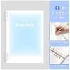 Cuaderno de hojas sueltas antiadherente Sijin B5, cuaderno extraíble A5, bloc de notas transparente de diario simple de alta apariencia