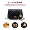Bolsa Bola Dourada Pequena 2025 Nova Bolsa Transversal Couro Genuíno Pequena Estilo Chanel Moda Acolchoada Corrente Bolsa de Ombro Popular Feminina