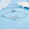 Joyería de Mano Creativa Luochen con la Flecha de Cupido, un Regalo para Novias de Novias de Ins, Pulsera Coreana con Brillantes Diamantes de Estrella y Luna