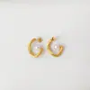 Pendientes de Perla de Moda Exquisita Transfronterizos Europeos y Americanos para Mujer, Pendientes de Alto Nivel de Lujo Ligero Estilo Celebridad