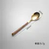 Clip para cubiertos de acero inoxidable transfronterizo mango imitación madera cuchillo tenedor cuchara juego de cuatro piezas restaurante hogar estilo coreano juego de cuchillo y tenedor para bistec