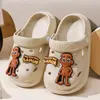 Zapatos Croc para Niños Verano Niñas Interior Antideslizante Dibujos Animados Niños Medianos y Grandes Sandalias para Bebé Ropa Exterior Sandalias de Playa