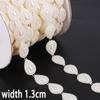 Cadena de perlas de flor de ABS con cuentas conectadas, cabeza de Buda, grano de trigo, doble fila, doble línea, accesorios de joyería hechos a mano DIY. AliExpress