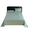 2026 Nuevo Modelo Clase A Grado Maternidad 100% Algodón Cepillado Engrosado Sábana para Cama Estilo Simple Rayada Sábana para Cama del Hogar para Dormitorio