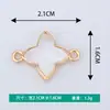 Nuevos Accesorios Creativos para Joyería DIY Estrella Transparente de Vidrio Dibujos Animados Chapado Collar Pulsera Colgante Colgante Venta al por Mayor