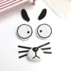Animal de Pelúcia Orelhas Longas Encaixes de Algodão Olho Nariz Barba Cabelo DIY Enfeites Chapéu Boneca Decoração de Orelha